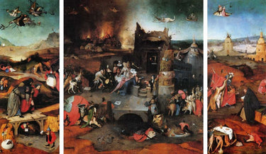 Canvas Art Print The Temptation Of St Anthony Landscape subject by Canal Giovanni Antonio Fine Art Print quality