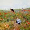 Canvas Art Print Poppies In A Field 1880 Museum subject by Degas Edgar Fine Art Print quality