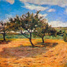 Canvas Art Print Apple Trees In Blossom Museum subject by Hacker Arthur Fine Art Print quality
