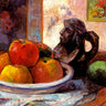 Canvas Art Print Still Life With Apples A Pear And A Ceramic Museum subject by Gu Xu Fine Art Print quality