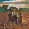 Canvas Art Print In The Mowing Museum subject by Klimt Gustav Fine Art Print quality