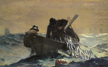 Canvas Art Print The Herring Net Museum subject by Klimt Gustav Fine Art Print quality