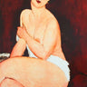 Canvas Art Print Beautiful Woman Museum subject by Monet Claude Fine Art Print quality