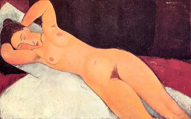 Canvas Art Print Eyes Closed Reclining Nude Museum subject by Monet Claude Fine Art Print quality