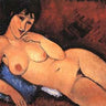 Canvas Art Print Nude On A Blue Cushion Museum subject by Monet Claude Fine Art Print quality