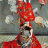 Canvas Art Print La Japonaise 1876 Museum subject by Monet Claude Fine Art Print quality