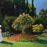 Canvas Art Print Lady In The Garden 1867 Museum subject by Monet Claude Fine Art Print quality
