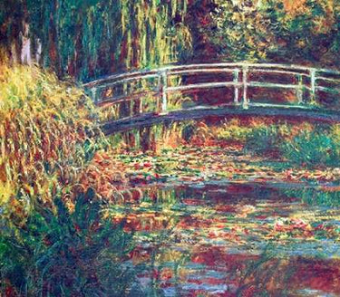 Canvas Art Print Le Bassin Aux Nymphéas Harmonie Rose Museum subject by Monet Claude Fine Art Print quality