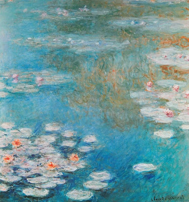 Canvas Art Print Waterlilies At Giverny 1908 Coastal subject by Potthast Edward Henry Fine Art Print quality