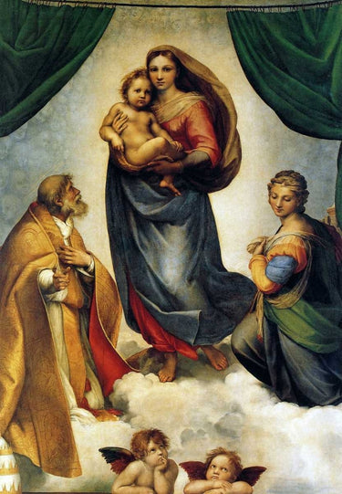 Canvas Art Print Sistine Madonna Museum subject by Salvi Giovanni Battista Fine Art Print quality