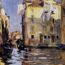 Canvas Art Print A Side Canal, Venice, 1902-04 Museum subject by Seurat Georges Fine Art Print quality