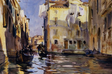 Canvas Art Print A Side Canal, Venice, 1902-04 Museum subject by Seurat Georges Fine Art Print quality