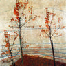 Autumn Trees 1911 canvas art print by Topham Frank W. featuring vibrant fall foliage, from the Feeling at Home collection.