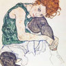 Canvas Art Print Seated Woman With Bent Knee Museum subject by Stanhope John Roddam Spencer Fine Art Print quality