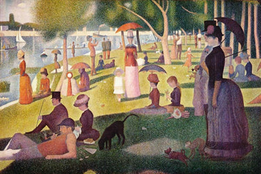 Canvas Art Print Sunday Afternoon On The Island Of La Grande Jatte Museum subject by Unknown Fine Art Print quality