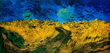 Canvas Art Print Crows Over Wheat Field Museum subject by Podt Martin Fine Art Print quality