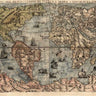 Canvas Art Print Universal Description of the Whole World Maps subject by Giotto Fine Art Print quality