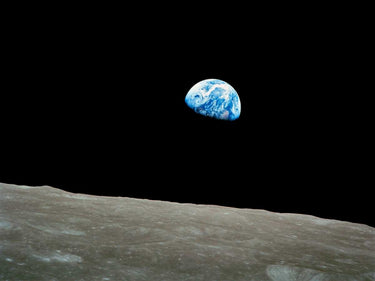 Canvas Art Print Earthrise, Apollo 8, December 24, 1968 Photography subject by Raphael Fine Art Print quality