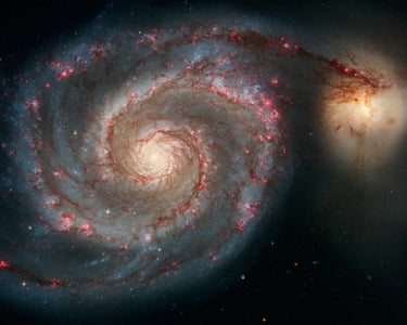 Canvas Art Print M51 - The Whirlpool Galaxy Photography subject by Raphael Fine Art Print quality