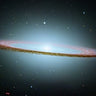 Canvas Art Print M104 - The Sombrero Galaxy - Colored with Infrared Data Photography subject by Raphael Fine Art Print quality