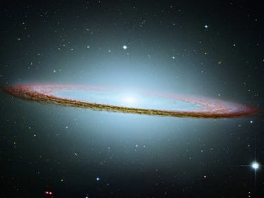 Canvas Art Print M104 - The Sombrero Galaxy - Colored with Infrared Data Photography subject by Raphael Fine Art Print quality