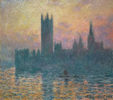 Canvas Art Print The Houses of Parliament, Sunset, 1903 Museum subject by Munch Edvard Fine Art Print quality