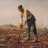 Canvas Art Print Man with a Hoe Museum subject by Modigliani Amedeo Fine Art Print quality