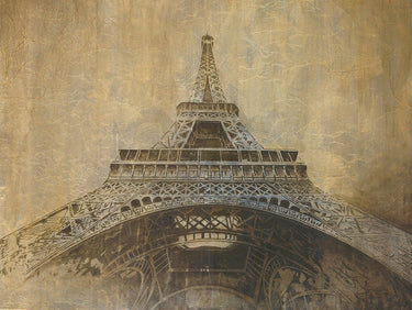 Canvas Art Print Gold Eiffel Tower Museum subject by Narchuk Andrey Fine Art Print quality
