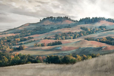 Feeling at Home landscape canvas art print featuring rolling hills and golden fields by Aslankara Murat