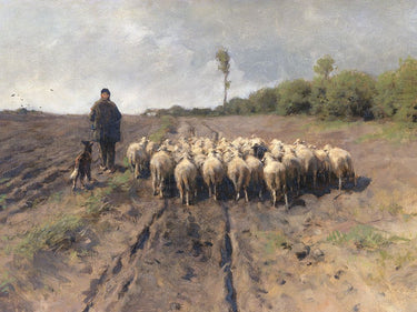 Shepherd King nature canvas art print by Lopresti Davide, featuring a detailed landscape scene in natural tones.