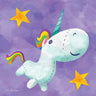 Canvas Art Print Rainbow Unicorn II Humor subject by Cloverfield And Co. Fine Art Print quality