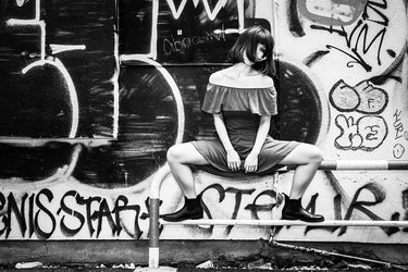 Canvas Art Print Shibuya Street Fashion subject by Ivanova Victoria Fine Art Print quality