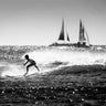 Canvas Art Print Wind Surfing Figurative subject by Meikle de Vlas Petra Fine Art Print quality