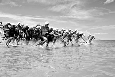 Canvas Art Print Go! run into sea Coastal subject by Meikle de Vlas Petra Fine Art Print quality