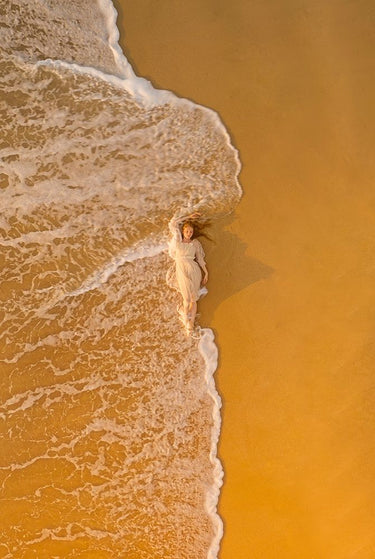 Feeling at Home sea photography canvas art print by Clough Stephen featuring a serene ocean scene with waves and shoreline.