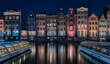 Canvas Art Print Amsterdam colors Coastal subject by Meikle de Vlas Petra Fine Art Print quality