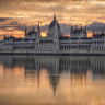 Canvas Art Print Sunrise In Budapest Photography subject by Goodman Mark Fine Art Print quality