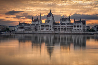Canvas Art Print Sunrise In Budapest Photography subject by Goodman Mark Fine Art Print quality