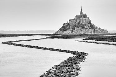 Canvas Art Print France Mont Saint Michel Coastal subject by Durisova Michaela Fine Art Print quality