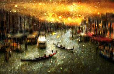 Canvas Art Print The Golden Age Of Venezia Coastal subject by Wyatt Fine Art Print quality