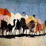 Canvas Art Print The desert Caravan Abstract subject by Lacz Krisztina Fine Art Print quality