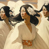 Canvas Art Print The Dance Of The Sisters Fashion subject by Pictufy Fine Art Print quality