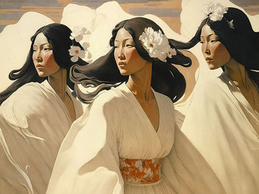 Canvas Art Print The Dance Of The Sisters Fashion subject by Pictufy Fine Art Print quality