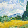 Canvas Art Print Wheat Field With Cypresses Museum subject by Pictufy Fine Art Print quality