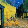 Canvas Art Print Café Terrace At Night Kitchen subject by Pictufy Fine Art Print quality