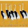 Japanese Red Crown Crane canvas art print by Feeling at Home, showcasing a detailed image of a red-crowned crane in nature.