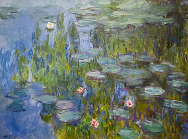 Canvas Art Print Water Lilies 1915 Coastal subject by Longwayhome Fine Art Print quality