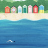 Canvas Art Print Beach Huts Nature subject by Turcu Mihnea Fine Art Print quality