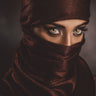 Mysterious Eyes magnetic gaze art print by Feeling at Home, featuring striking canvas artwork with captivating eye design.