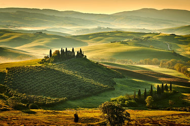 Canvas Art Print Tuscany - Spring Decorative subject by De Hoog Roelof Fine Art Print quality